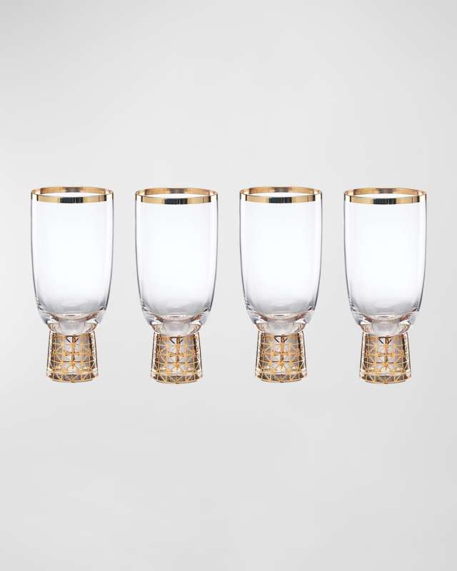 Tuscany Golden Frost Glasses, Set of 4